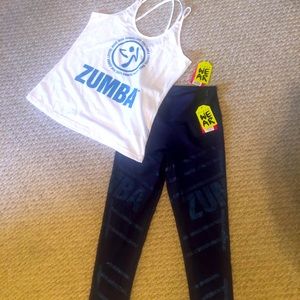 Zumba top and Capris NWT